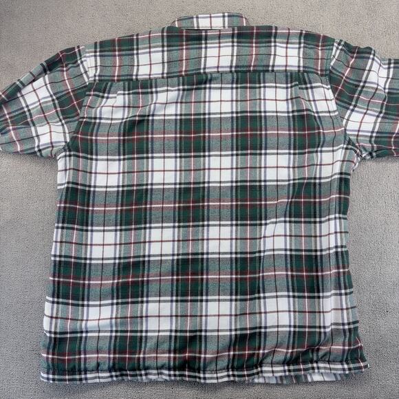 VTG Wrangler Sport Thermal Lined Flannel Mens XXL Green Plaid Cotton 90s Era - Picture 2 of 7